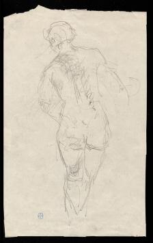 Tekening van de Belgische kunstenaar Lucien van der Borcht