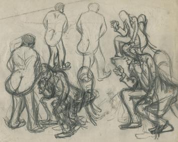 De Belgische kunstschilder Lucien van der Borcht