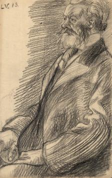 Schets van de tekenaar Lucien van der Borcht