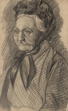 Tekening van de tekenaar Lucien van der Borcht