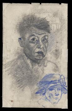 Tekening, Rodin Sirène (+/- 1895)