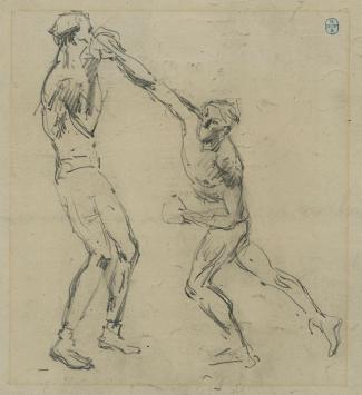 Potloodtekening van Belgische kunstschilder Lucien van der Borcht