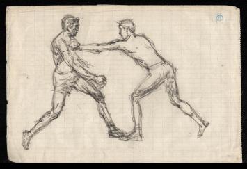 potloodschetsen kopen van twee boksers