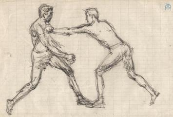 Potloodschetsen van Belgische tekenaar Lucien van der Borcht