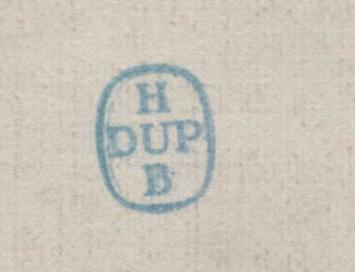 Schetsen met stempel van H. Dupond