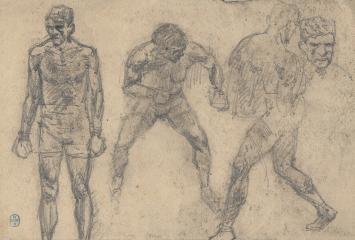 Schetsen van de Belgische kunstenaar Lucien van der Borcht