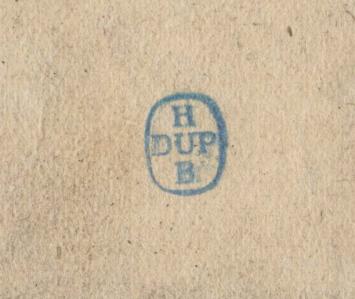 Schetsen met stempel van H. Dupond