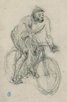 Potloodschets van Belgische tekenaar Lucien van der Borcht