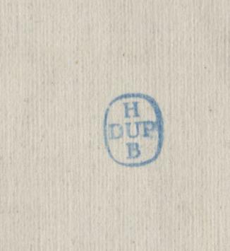 Potloodschets uit de verzameling van H. Dupond