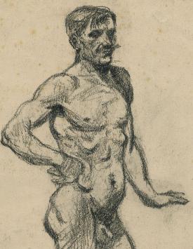 Naakttekening van Lucien van der Borcht kopen