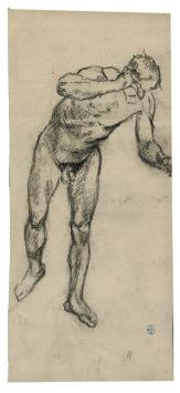 Potloodtekening van Belgische kunstschilder Lucien van der Borcht