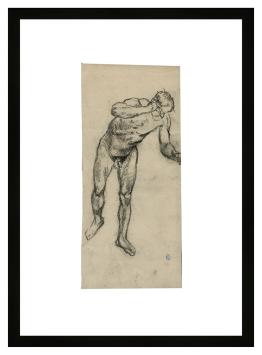 Naakttekening van de Belgische kunstenaar Lucien van der Borcht