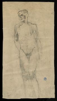 Tekening van de Belgische kunstenaar Lucien van der Borcht