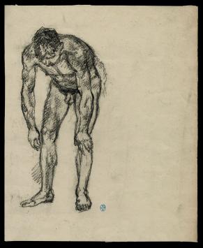Tekening van de Belgische kunstenaar Lucien van der Borcht