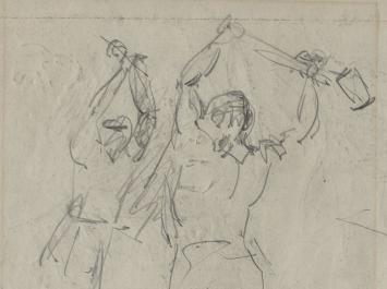 Lucien van der Borcht met twee golvers