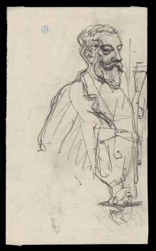 Portret getekend door Belgische kunstenaar L. van der Borcht