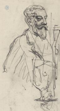 James Ensor van de tekenaar Lucien van der Borcht