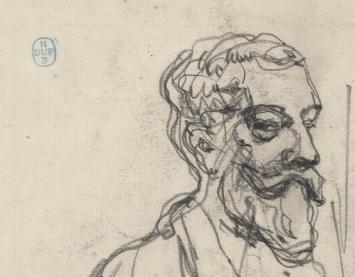 Portret van James Ensor rond 1900