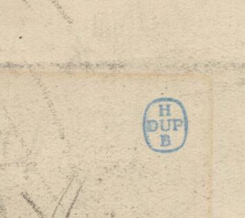 Schets man en vrouw, hoofd steunend op hand (+/- 1895)