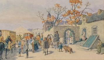 Kunstwerkje op papier van Amédée Lynen