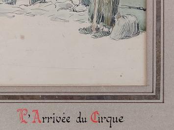 De aankomst van het circus