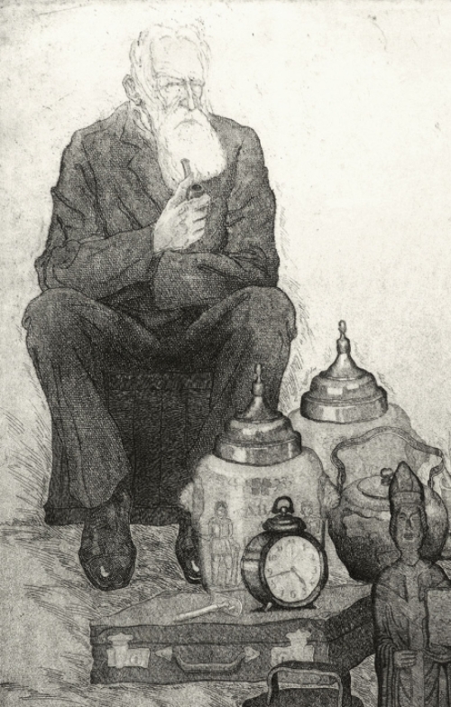 Werkje op papier van Michel De Goeye