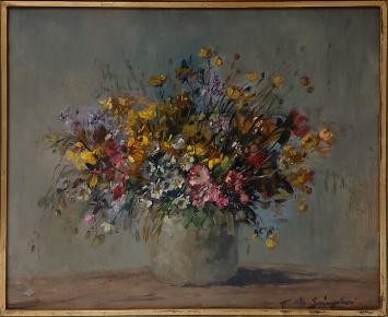 Schilderij van kunstschilderes Marthe De Spiegeleir
