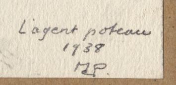 Maurice Pauwaert  met een werk uit 1938