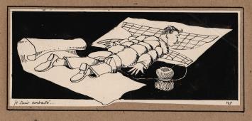 Grafisch kunstwerk van de Belgische kunstenaar Maurice Pauwaert