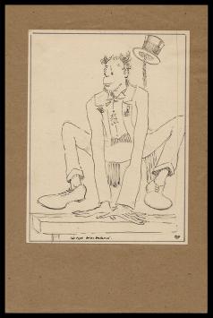 Pentekening van Maurice Pauwaert