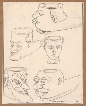 Grafisch kunstwerk van de Belgische kunstenaar Maurice Pauwaert