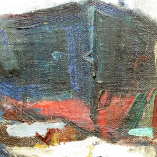 Belgische, Waalse kunstenares M. Stekke schilderij