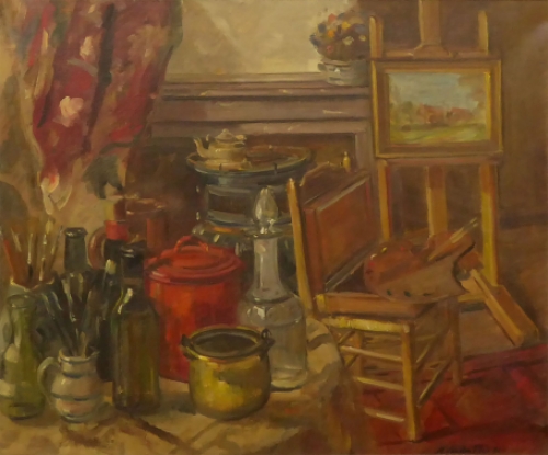 Belgische schilder M. van den plas