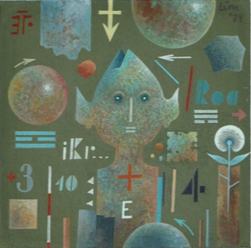 Abstract Miniatuurtje Maastricht Mei 1974