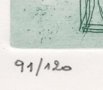 Kunstwerk van Marcel Mazy op papier
