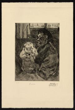 Medard Maertens Belgische kunstenaar met een ets