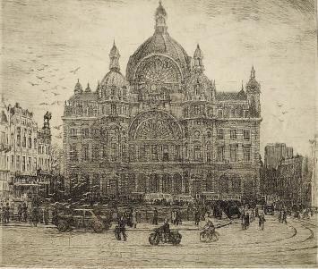 Genummerde ets van Malfliet, Centraal Station