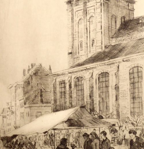 Romain Malfliet Belgian etcher