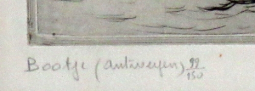 Belgische etser en tekenaar Romain Malfliet