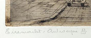 Belgische etser en kunstenaar Romain Malfliet