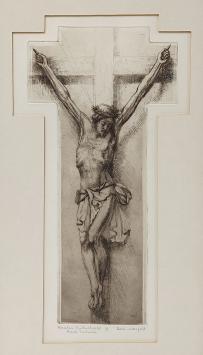 Belgische etser R. Malfliet met een genummerde ets