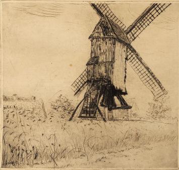 Seveneken, molen geëtst door Romain Malfliet