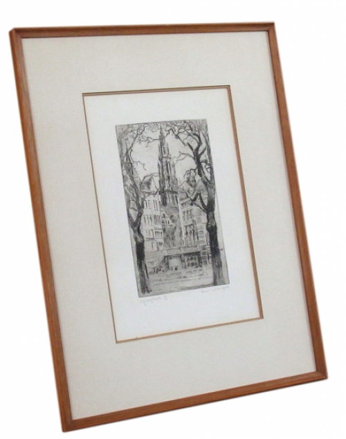 Belgische etser en tekenaar Romain Malfliet