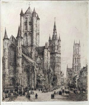 Genummerde ets van Malfliet kopen