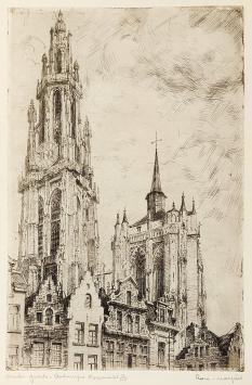 Genummerde ets van Malfliet aankopen