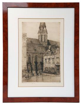 Gesigneerde ets van Romain Malfliet kopen