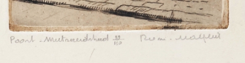 Belgische etser en tekenaar Romain Malfliet