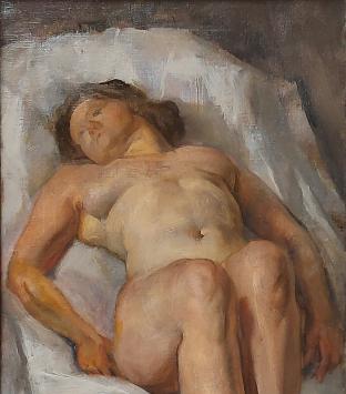 Schilderij, naakt geschilderd door Malfliet