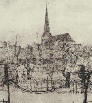 Belgische etser en tekenaar R. Malfliet