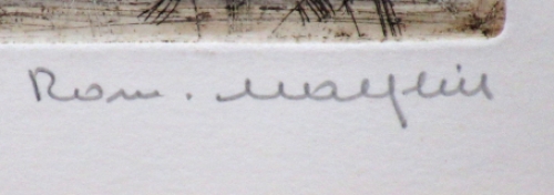 Belgische etser en tekenaar Romain Malfliet